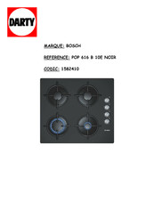 Bosch POP 616 B 10E Mode D'emploi