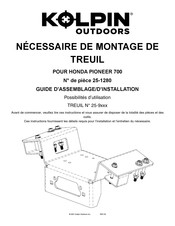 Kolpin Outdoors 25-1280 Guide D'assemblage