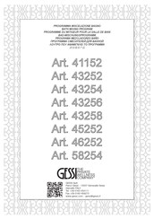 Gessi 45252 Instructions De Montage