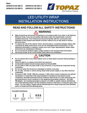 Topaz LWRAPU4-40-50K-D Instructions D'installation