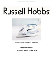 Russell Hobbs RHI802 Manuel D'instructions