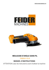 FEIDER Machines FM20V115-A Instructions Originales