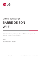 LG SPTG-W Manuel D'utilisation