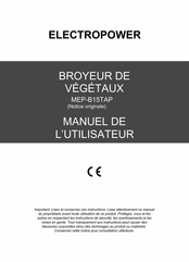 ELECTROPOWER MEP-B15TAP Manuel De L'utilisateur