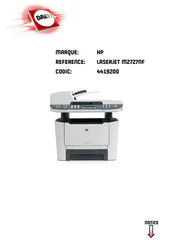 HP LaserJet M2727 MFP Guide De L'utilisateur