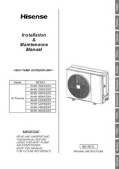 Hisense Hi-Therma Série Instructions D'installation