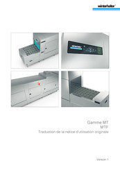 Winterhalter MTF Serie Traduction De La Notice D'utilisation Originale