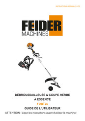 FEIDER Machines FDBT25 Guide De L'utilisateur