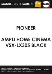 Pioneer Elite VSX-LX305 Mode D'emploi