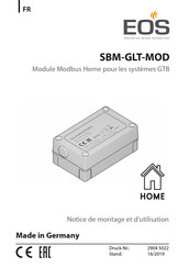 EOS SBM-GLT-MOD Notice De Montage Et D'utilisation