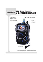 Karaoke USA GF920 Guide De L'utilisateur