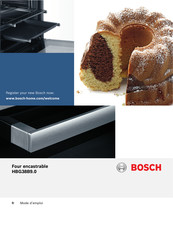 Bosch HBG38B9 0 Serie Mode D'emploi