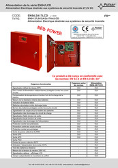 Pulsar EN54-2A17LCD Mode D'emploi