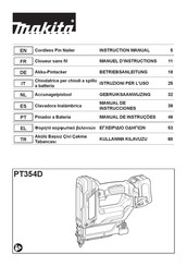 Makita PT354DZJ Manuel D'instructions