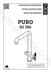 IB RUBINETTI PURO B2 386 Notice De Montage