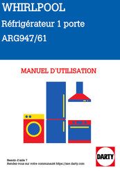 Whirlpool ARG947/61 Manuel De L'utilisateur