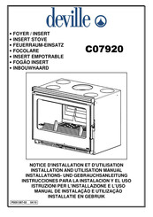 deville C07920 Notice D'installation Et D'utilisation