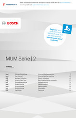 Bosch MUMS2AW00 Notice D'utilisation