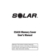 Solar ESA30 Instructions