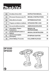 Makita DF333D Manuel D'instructions