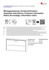 Rauch A9P51.7530 Notice De Montage