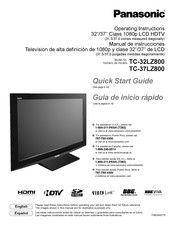 Panasonic TC-37LZ800 Manuel D'utilisation