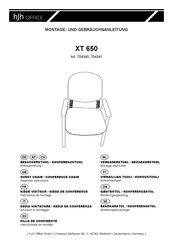 hjh OFFICE XT 650 704340 Instructions De Montage Et D'utilisation