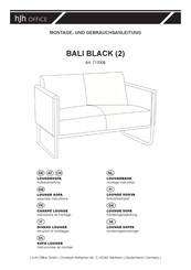 hjh OFFICE BALI BLACK 713308 Instructions De Montage Et D'utilisation