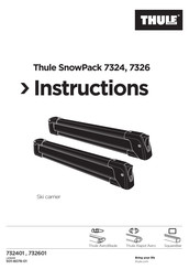 Thule SnowPack M 7324b Instructions