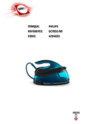 Philips PERFECTCARE GC7832/80 Mode D'emploi