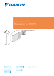 Daikin Altherma 3 H HT F ETVZ16S18E 9W Série Guide De Référence Installateur