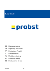 probst EXG-MAXI Instructions D'emploi