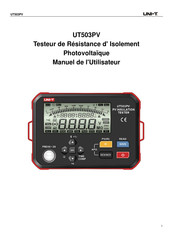 UNI-T UT503PV Manuel De L'utilisateur