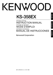 Kenwood KS-358EX Mode D'emploi