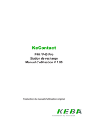 Keba KeContact P40 Manuel D'utilisation