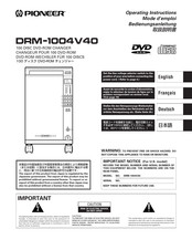 Pioneer DRM-1004V40 Mode D'emploi