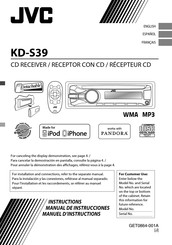 JVC KD-S39 Manuel D'instructions