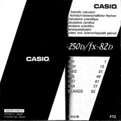Casio fx-250D Mode D'emploi