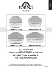 Forno FRHRE5 37-36 Consignes D'installation Et Mode D'emploi