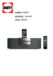 Philips DCM 250DCM250/12 Mode D'emploi