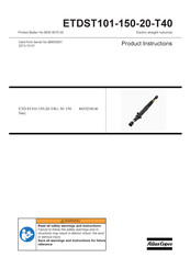 Atlas Copco ETDST101-150-20-T40 Mode D'emploi