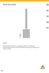 Behringer C210 Guide De Démarrage Rapide