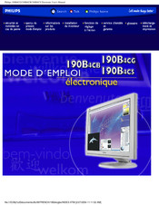 Philips 190B4CS/99 Mode D'emploi