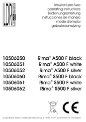 LDR Rima A500 F Pro black Mode D'emploi