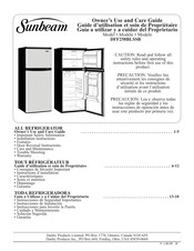 Sunbeam DFF258BLSSB Guide D'utilisation Et Soins De Propriètaire