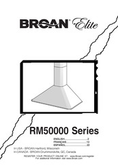 Broan Elite RM503001 Mode D'emploi
