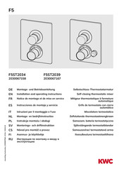 Franke F5ST2034 Notice De Montage Et De Mise En Service