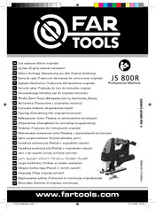 Far Tools JS 800R Notice Originale