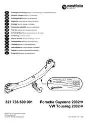 Westfalia Automotive 321 736 600 001 Notice De Montage Et D'utilisation