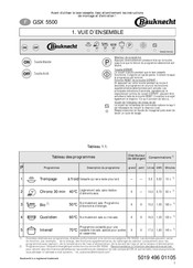 Bauknecht GSX 5500 Mode D'emploi